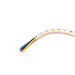 PE White Black Round Spiral Wire Wrapping Band cable wire wrap