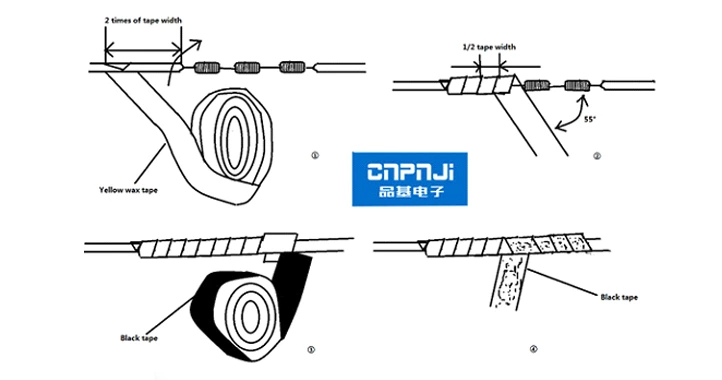Insulation treatment of wire connection