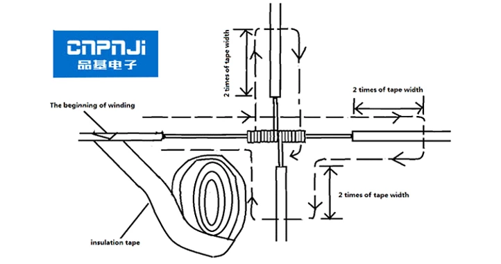 Insulation treatment of wire connection