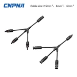 Y branch solar pv panel cable wire connector