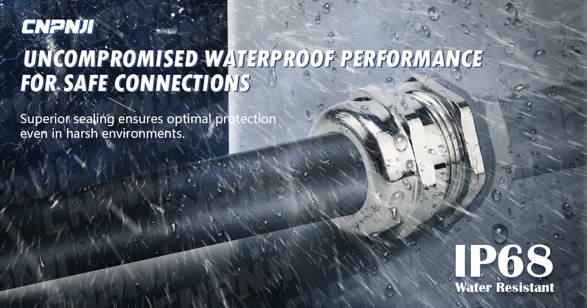 The waterproof rating of the metal cable gland